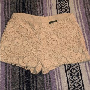 Cream Lace Short